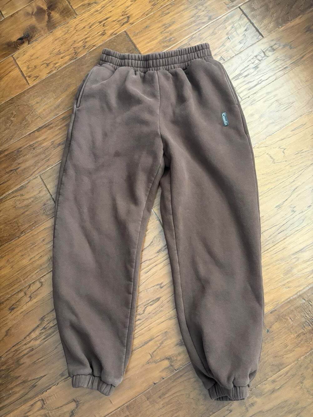 Comfrt Signature Heavy Fleece Jogger Sweatpants MEDIUM Chocolate Brown